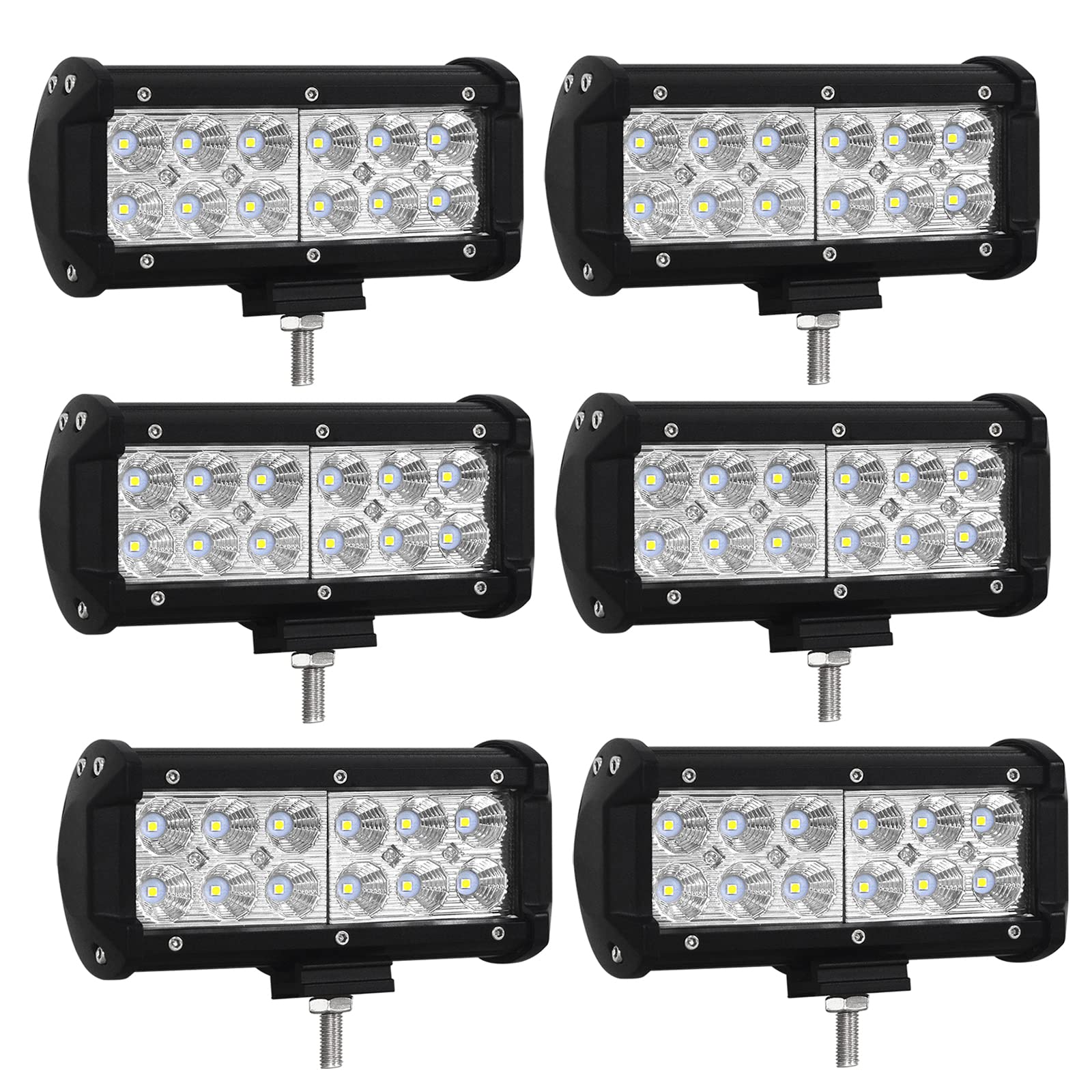 RIGIDON 6 Pcs Led arbeitslicht, 7 Zoll 18cm 36W flutstrahler offroad beleuchtung für Auto SUV ATV, Traktor, LKW,4x4, 6000K Weiß nebelscheinwerfer, arbeitsscheinwerfer, flutlichtstrahler RIGIDON 6 Pcs Led arbeitslicht, 7 Zoll 18cm 36W flutstrahler offroad beleuchtung für Auto SUV ATV, Traktor, LKW,4x4, 6000K Weiß nebelscheinwerfer, arbeitsscheinwerfer, flutlichtstrahler von RIGIDON