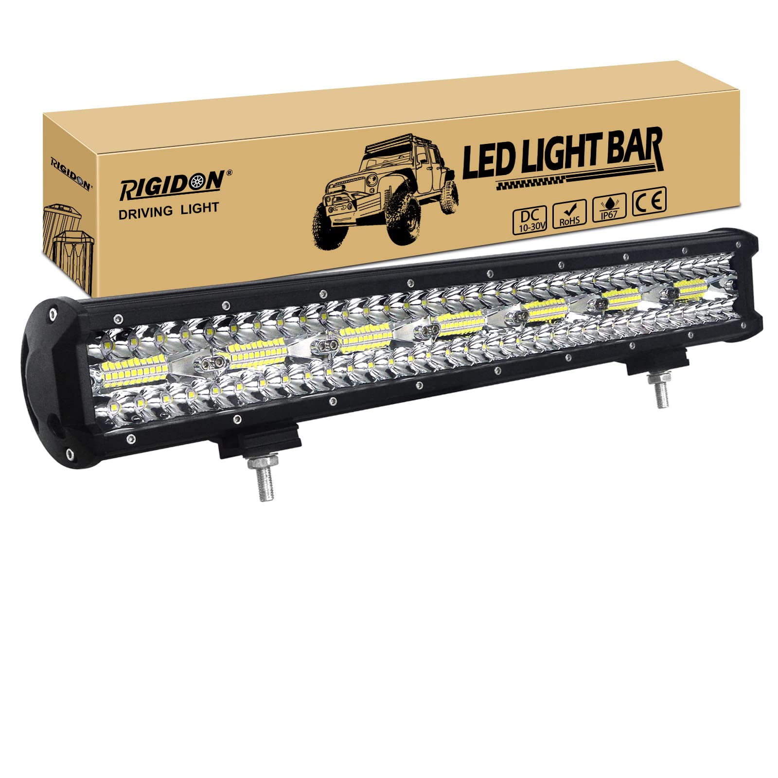 RIGIDON 8D 20 Zoll 50 cm 420W außen alu led lichtleiste, 12V 24V Wasserdicht warmweiß offroad beleuchtung für Auto SUV Offroad ATV SUV LKW Traktor Fahrzeuge 4x4, Direkt led nebelscheinwerfer 6000K RIGIDON 8D 20 Zoll 50 cm 420W außen alu led lichtleiste, 12V 24V Wasserdicht warmweiß offroad beleuchtung für Auto SUV Offroad ATV SUV LKW Traktor Fahrzeuge 4x4, Direkt led nebelscheinwerfer 6000K von RIGIDON