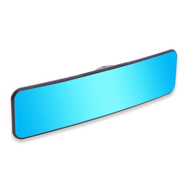 SkycropHD Anti Glare Rear View Mirror for Car, Clip on Wide Angle Rearview Mirror Eliminate Blind Spots – Convex, Blue von SkycropHD