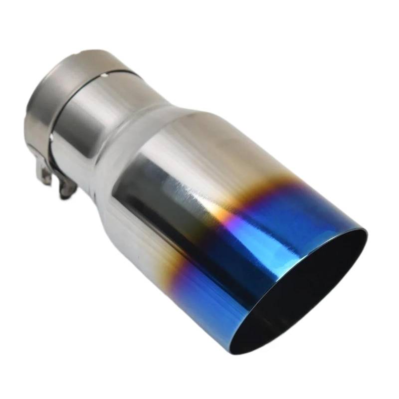 Endrohr Abgasrohr Universal Auto Schräge Düse Schalldämpfer Schwanz Kehle Auto Modifikation Edelstahl Auspuff Schwanzrohr(60MM IN 89MM Out) von RIJPEX