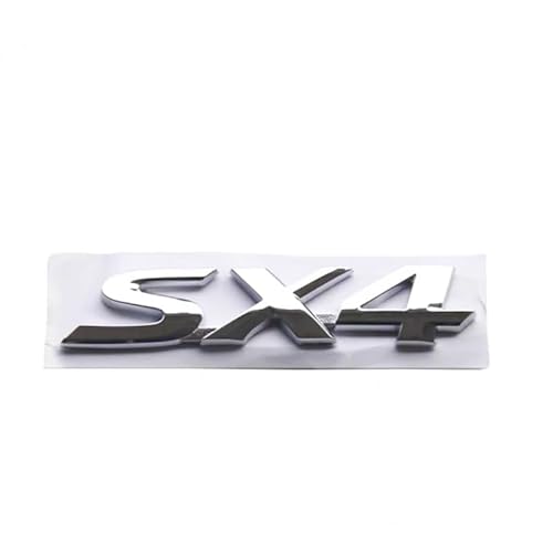 Auto Logo Emblem Badge für Suzuki SX4 S-Cross 2021 2022 2023, Frontklappe Kofferraum Heckklappen Logo Aufkleber Abzeichen-Zubehör Dekoratives ABS Auto Styling,Sx4 von RIKCAT