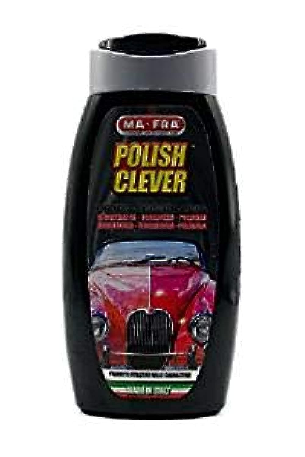 Mafra, Polish Clever, Autopolitur, Regeneriert, Desoxidiert, Poliert Karosserie und Chrom, Entfernt Lichthöfe, Kratzer, Wachsreste, Spiegelglanz ohne Lichthöfe, Manuelle Anwendung, 250 g Größe Mafra, Polish Clever, Autopolitur, Regeneriert, Desoxidiert, Poliert Karosserie und Chrom, Entfernt Lichthöfe, Kratzer, Wachsreste, Spiegelglanz ohne Lichthöfe, Manuelle Anwendung, 250 g Größe von Mafra