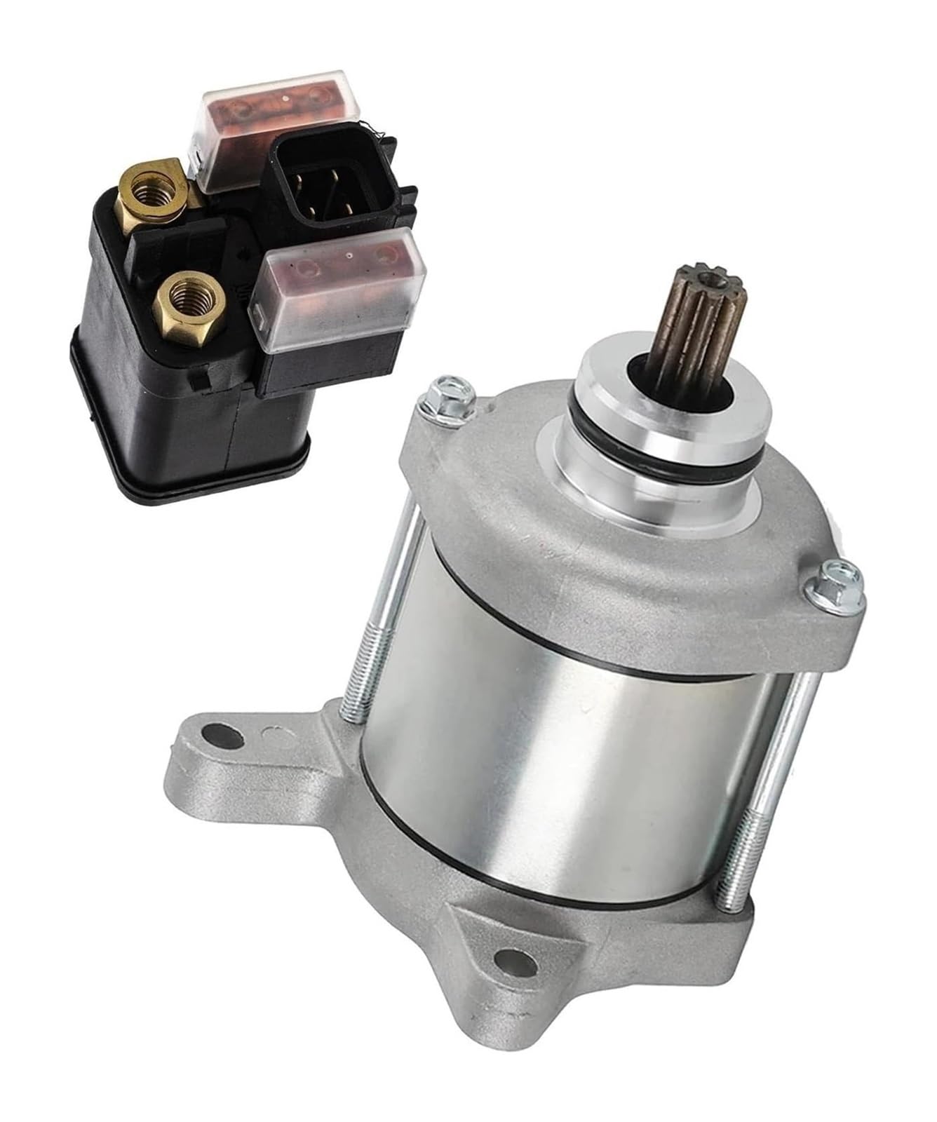 Anlasser Starter Für CRF450R CRF450RX 2019-2023 Motos Motor Teile 31200-MKE-A71 35851-MKE-A11 Starter Und Magnet Relais von RINKTEEA