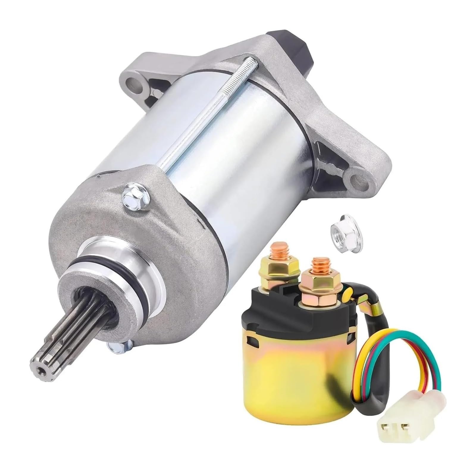 Anlasser Starter Für Rancher 420 TRX420FE 2007-2019 OEM 31200-HP5-601 31200-HR0-F01 Starter Motor Magnet Relais Zündung Schalter(2pcs Set) von RINKTEEA