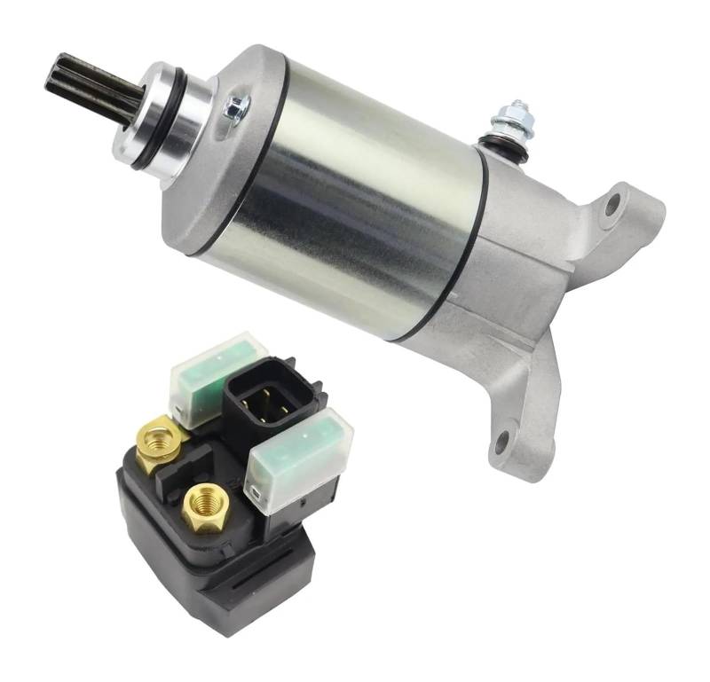 Anlasser Starter Für S&uzuki SV650 2003 2004 2005 2006 2007 2008 2009 2010 OEM: 31100-19F00 31100-19F10 31100-48E00 Anlasserrelais von RINKTEEA