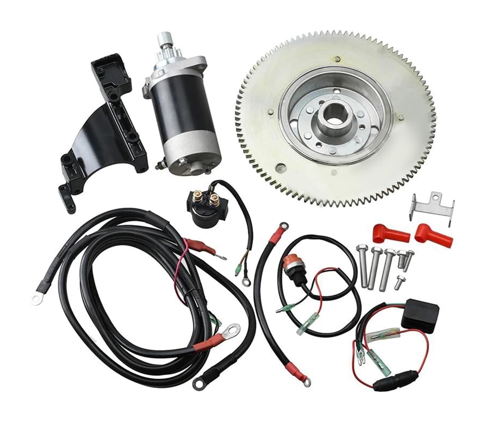Anlasser Starter Für Y&amaha 2-Takt 40 PS 40J E40MH Anlasser-Set Elektrischer Startumbausatz Modell 64JK Anlasser Starter Für Y&amaha 2-Takt 40 PS 40J E40MH Anlasser-Set Elektrischer Startumbausatz Modell 64JK von RINKTEEA
