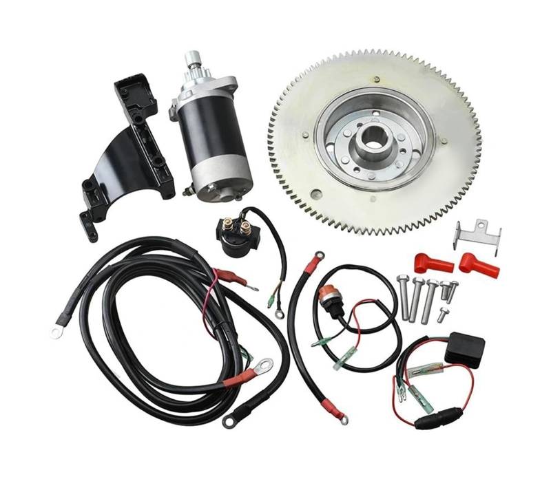 Anlasser Starter Für Y&amaha 2-Takt 40 PS 40J E40MH Startermotorsatz Elektrischer Startumbausatz Modell 64JK Electric von RINKTEEA