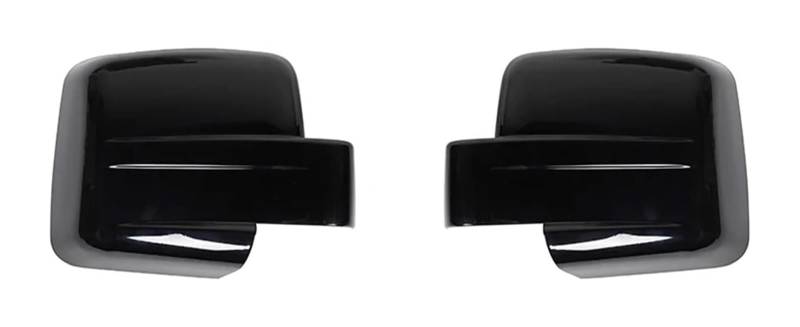 Außenspiegelkappen Für Dodge Für N&itro Für J&eep Für L&iberty 2007-2012 ABS Rückspiegelabdeckungen Türgriffe Chromdekoration Autoflügelkappe(Black 1) von RINKTEEA
