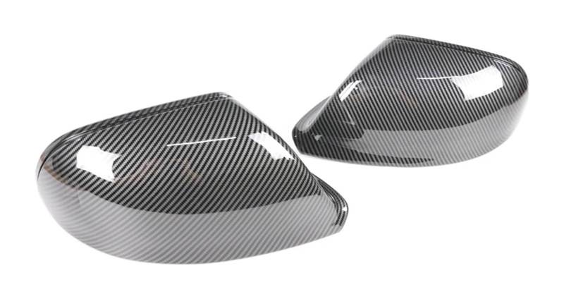 Außenspiegelkappen Für Q5 SQ5 2008-2017 8R Q7 4L 2010-2015 Carbon Fiber Spiegel Flügel Seitenabdeckung Ohne Lane Assist Auto Rückansicht Kappe(Carbon look) von RINKTEEA