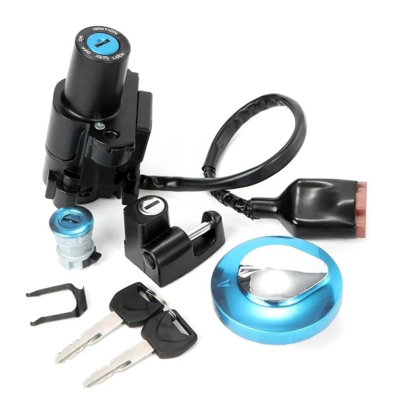 Zündlichtschalter Für CB400 Für CB400SS Für CB400 SS Motorrad-Zündschalter Kraftstofftank Tankdeckel Helmsitzschloss Mit 2 Schlüsseln von RINKTEEA