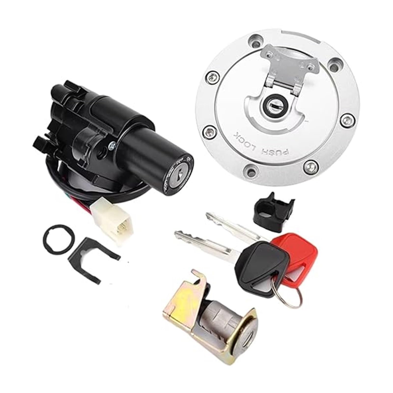 Zündlichtschalter Für CB600F 599 PC36 2004 2006 Für CB600F Für Hor&net 600 PC36 2003-2006 Tankdeckel Zündschloss Sitzschlossschlüssel Zündlichtschalter Für CB600F 599 PC36 2004 2006 Für CB600F Für Hor&net 600 PC36 2003-2006 Tankdeckel Zündschloss Sitzschlossschlüssel von RINKTEEA