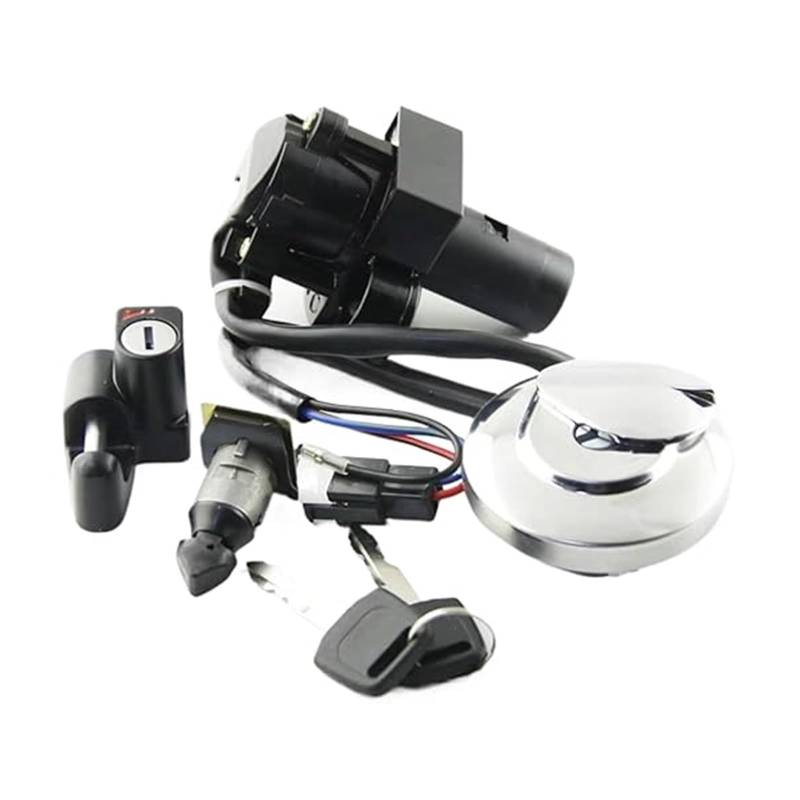 Zündlichtschalter Für CL400 1999 Motorrad Tankdeckel Zündschalter Sitzschloss Mit Schlüsselsatz Zubehör Ersatzteile von RINKTEEA