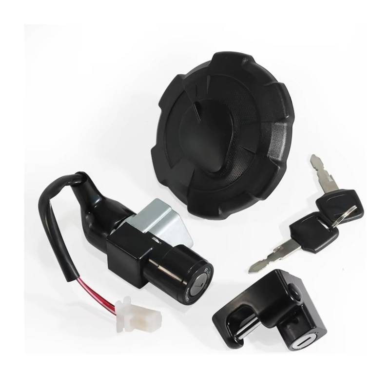 Zündlichtschalter Für CRF150L K84 Motorrad Zündschloss Kraftstoff Tankdeckel Abdeckung Sitzschloss Schlüsselsatz Kit OEM:35010-K84-901 von RINKTEEA