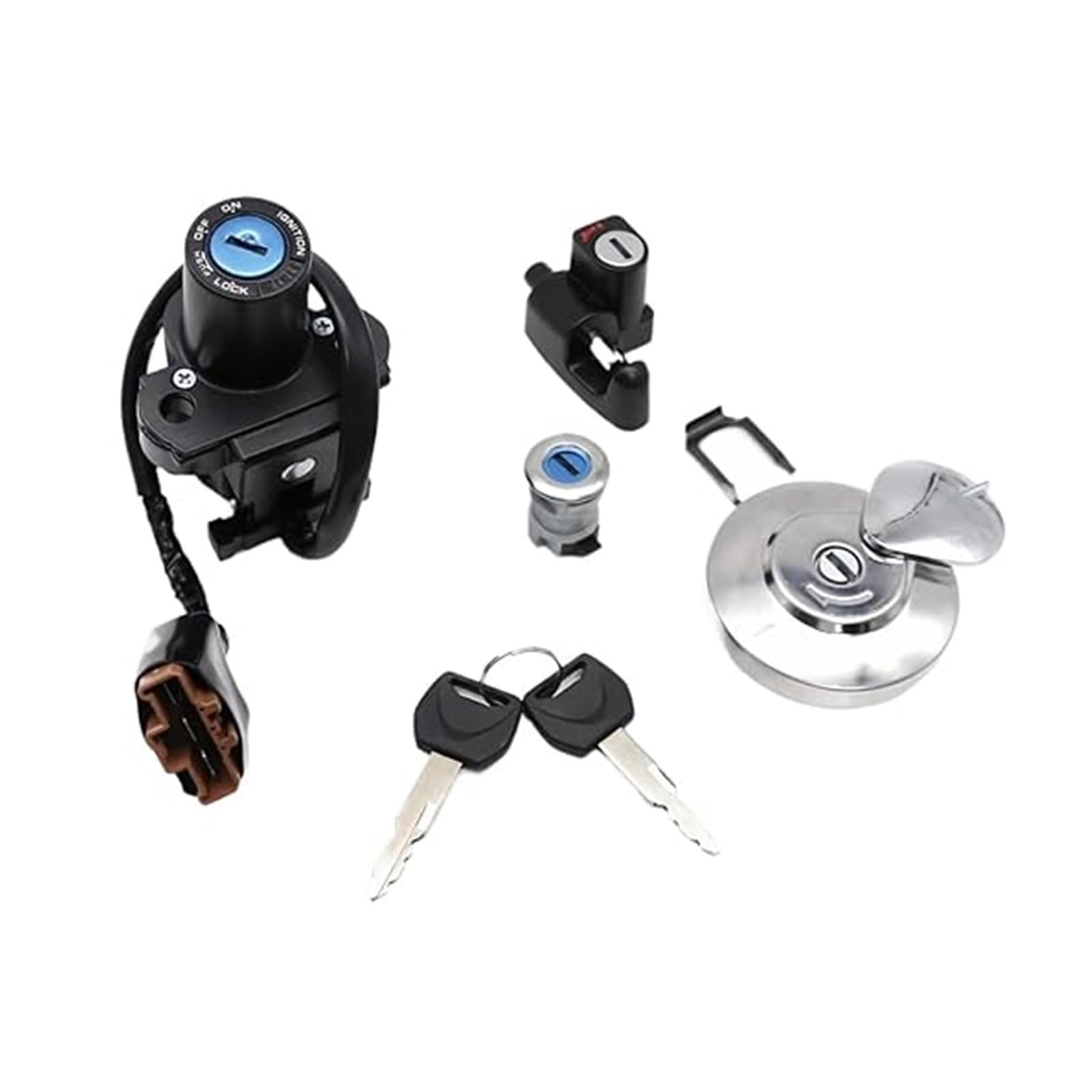 Zündlichtschalter Für CRF250L/250LA 2013-2020 Motorrad Zündschloss Tankdeckel Sitzschloss Schlüssel Ersatzteile Zündlichtschalter Für CRF250L/250LA 2013-2020 Motorrad Zündschloss Tankdeckel Sitzschloss Schlüssel Ersatzteile von RINKTEEA