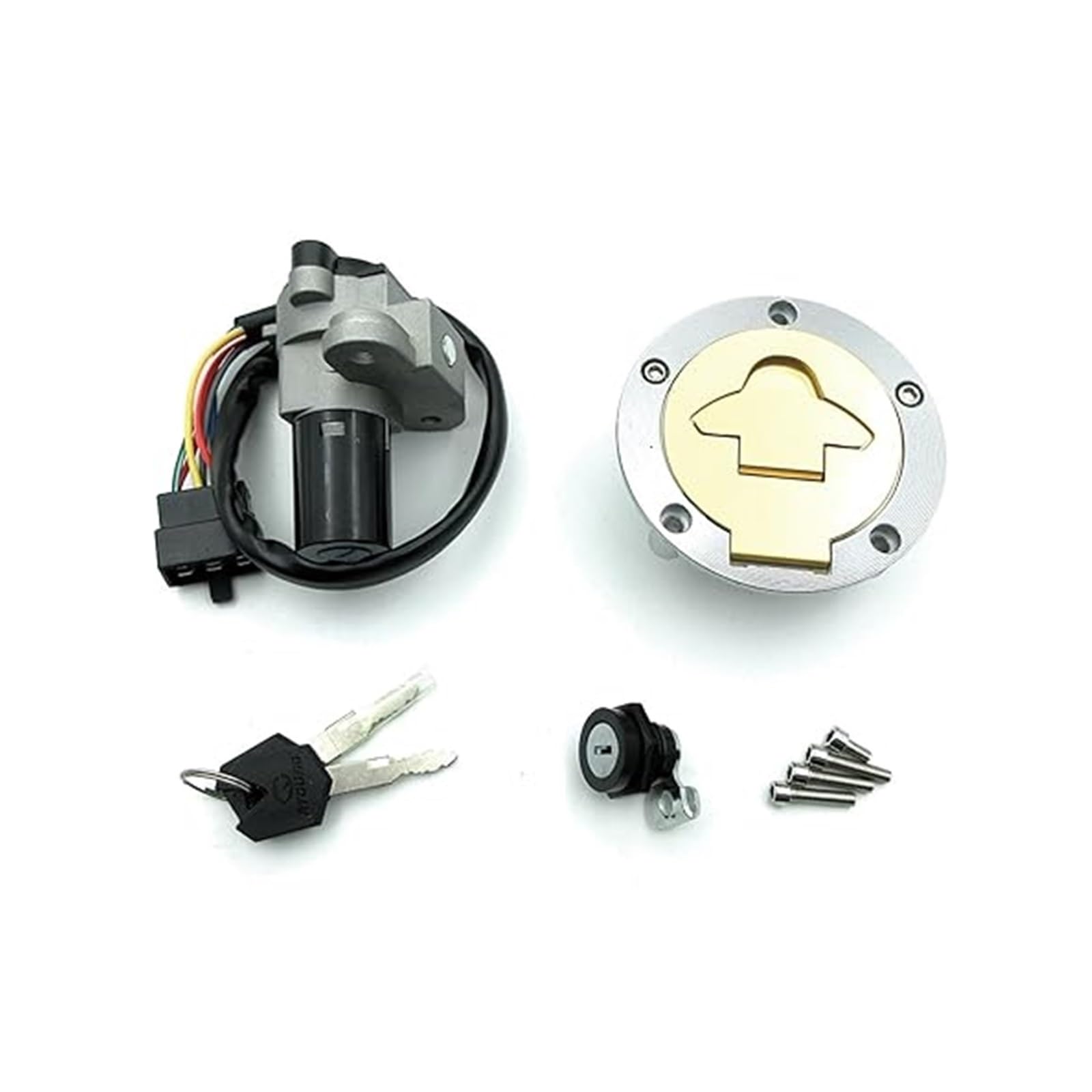 Zündlichtschalter Für D&UCATI ST2 916/996/998/748 Für Mon&Ster 900 750 620 Für Cagiva Für Mito Gas Tankdeckel Sitz Zündschloss Startschloss(Full Set) von RINKTEEA