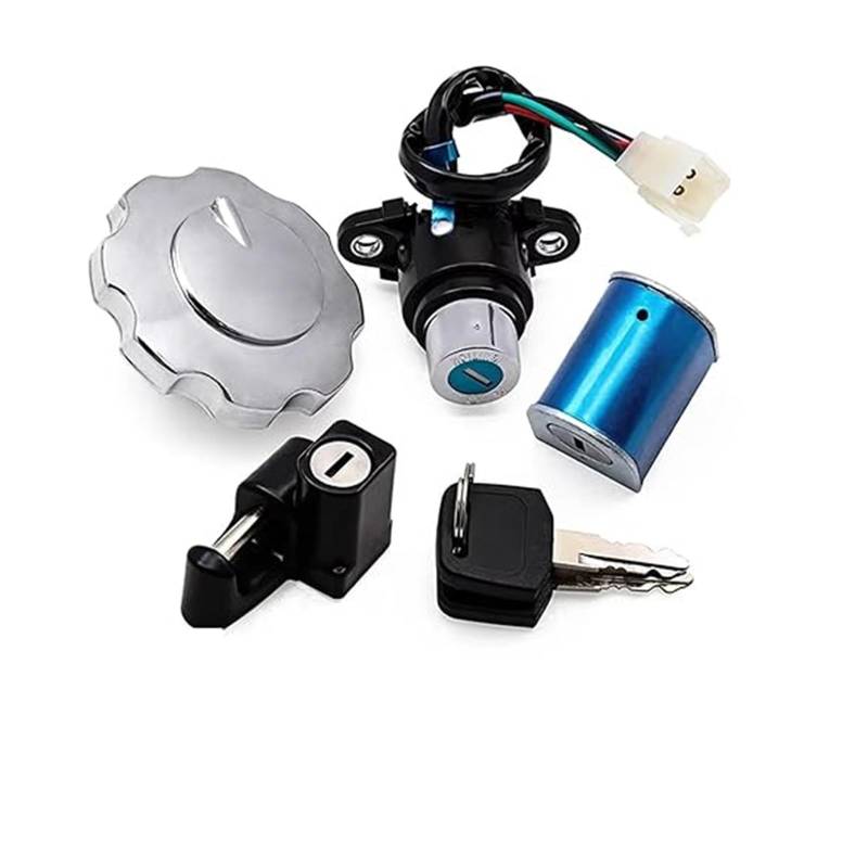 Zündlichtschalter Für Italika Ft125 Dt125 Ft150 Dt150 2015-2018 Motorrad Zündschlüssel Tankdeckel Sitzschloss von RINKTEEA