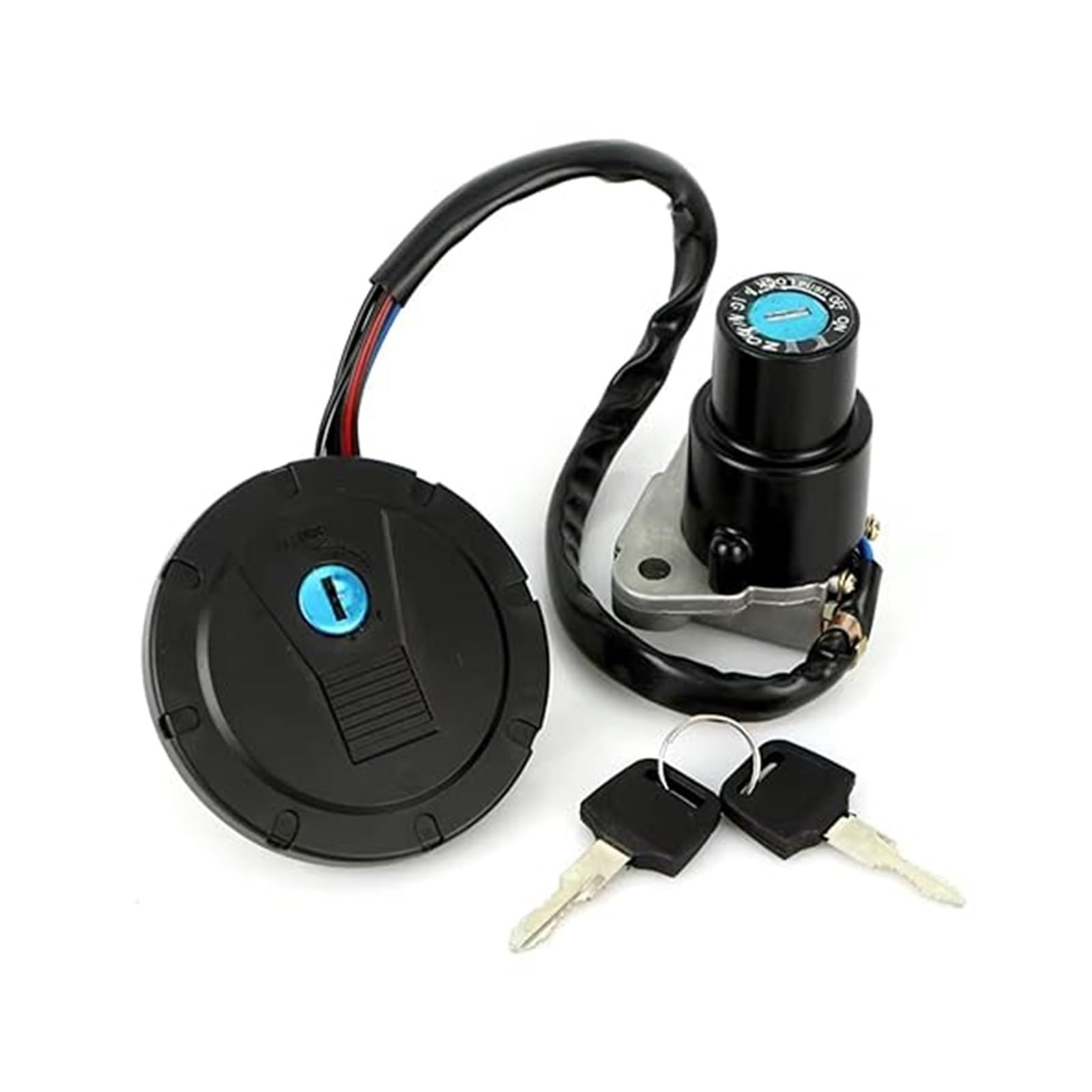 Zündlichtschalter Für KLR650 1987-2007 Motorrad Zündschloss Tankdeckel Abdeckung Schloss Mit Schlüssel Zubehör Zündlichtschalter Für KLR650 1987-2007 Motorrad Zündschloss Tankdeckel Abdeckung Schloss Mit Schlüssel Zubehör von RINKTEEA