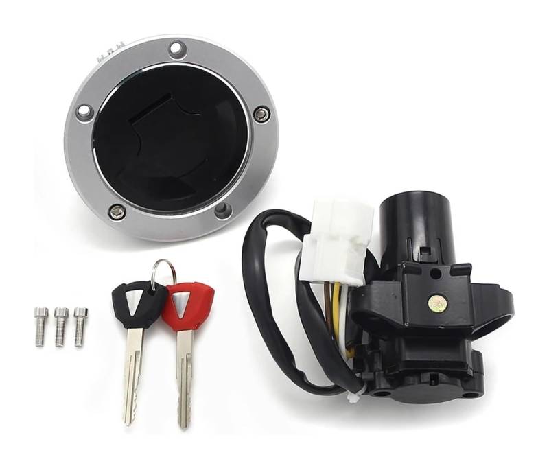 Zündlichtschalter Für Kawa&saki ER650 Für ER6N 2012-2016 EX650 Für ER6F Motorrad Zündschlüsselschalter Tankdeckel Sitzschloss Kit 27005-0552 51049-0039 von RINKTEEA