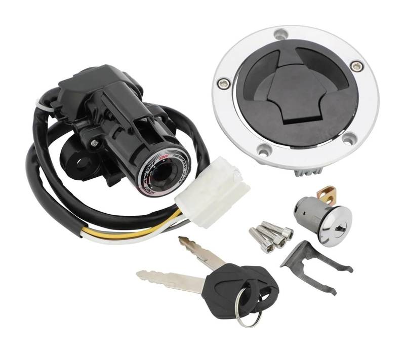 Zündlichtschalter Für Kawa&saki Für Ninja 1000 Für Z1000SX Für ZX10R ZX1000 Für ZX6R ZX636 Motorrad Zündschloss Schloss Kraftstoff Benzin Tankdeckel Abdeckung von RINKTEEA