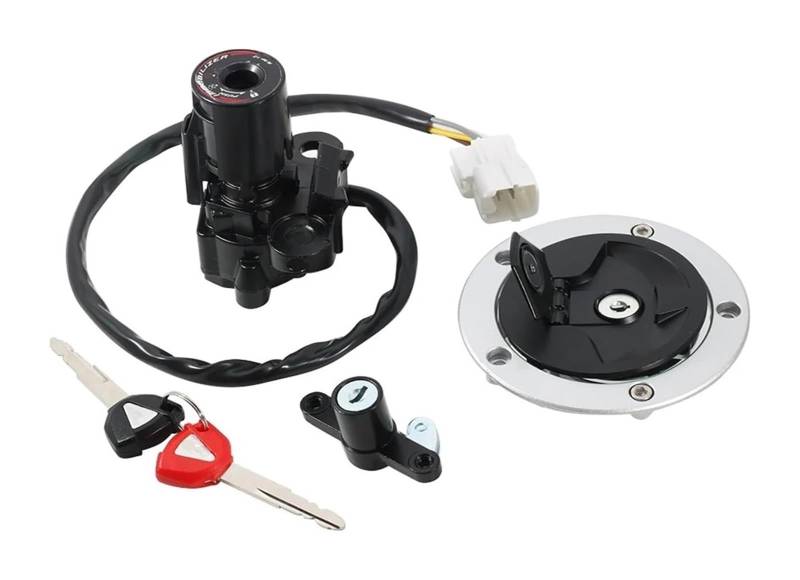 Zündlichtschalter Für Kawa&saki Für Ninja 650 400R EX400 ER650 Für ER-6N EX650 Für ER-6F Kraftstoff Tank Kappe Zündung Schalter 51049-0714 51049-0039 27005-0552 von RINKTEEA
