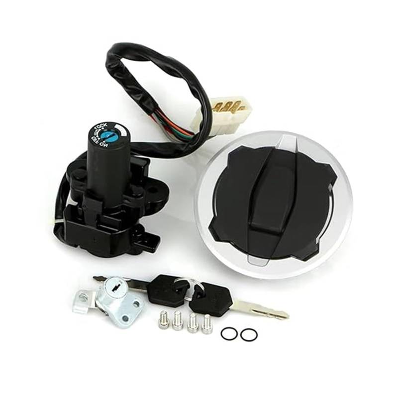 Zündlichtschalter Für Kawa&saki Für Versys-X300 Für KLE300 Für KLE 300 2017-2021 1 Set Motorrad Zündschloss Kraftstofftank Tankdeckel Abdeckung Sitzschloss von RINKTEEA
