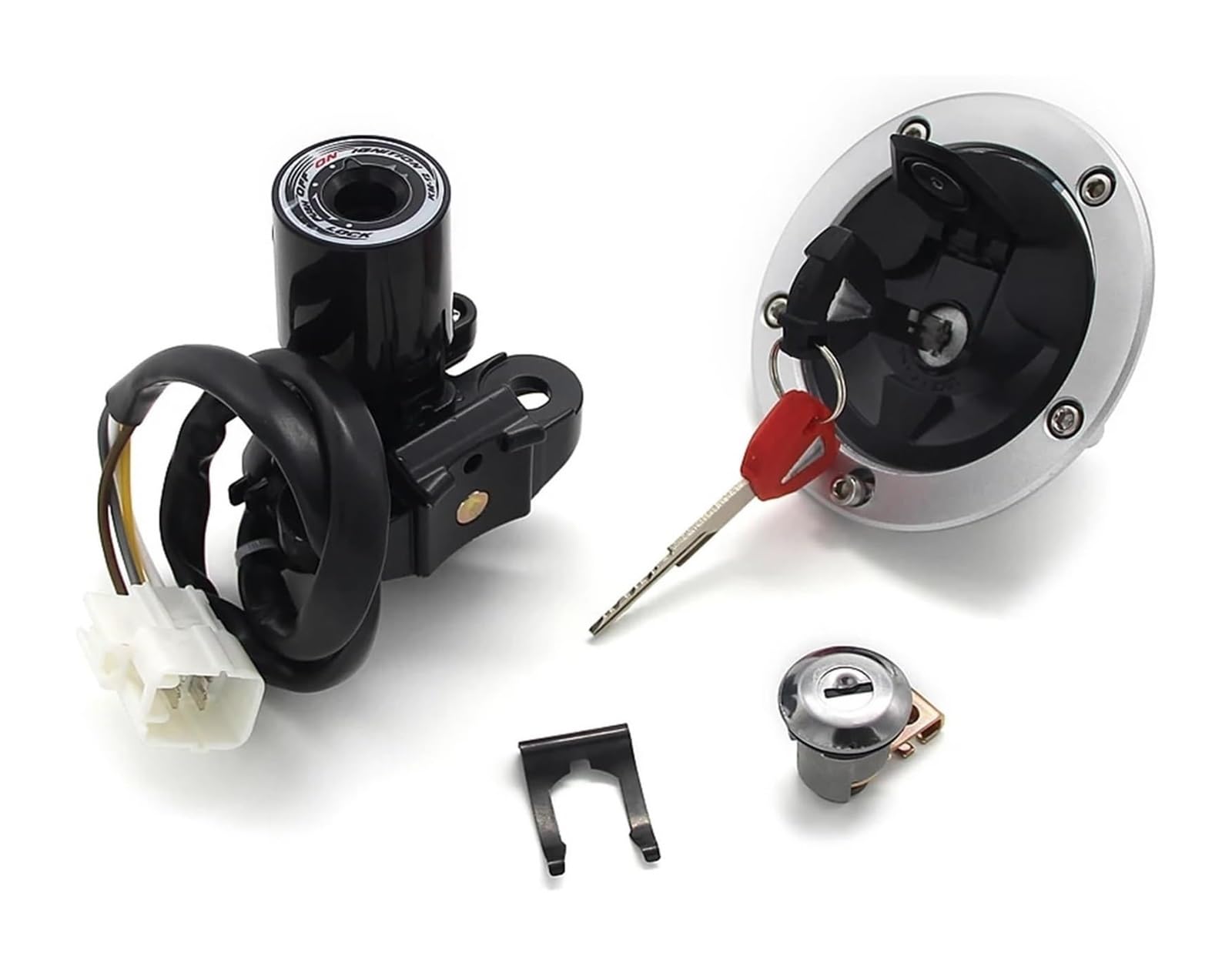 Zündlichtschalter Für Kawa&saki ZX1000 Für Ninja Für ZX10R Motorrad Zündschlüsselschalter Tankdeckel Sitzschloss Kit 27005-0568 27045-5492 51049-0030 Zündlichtschalter Für Kawa&saki ZX1000 Für Ninja Für ZX10R Motorrad Zündschlüsselschalter Tankdeckel Sitzschloss Kit 27005-0568 27045-5492 51049-0030 von RINKTEEA