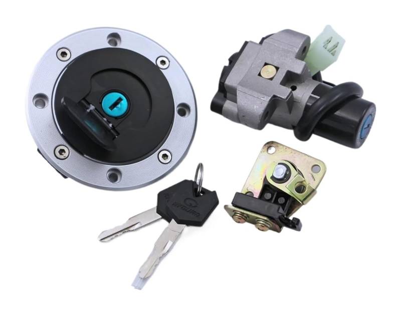 Zündlichtschalter Für Suz&uki Für Bandit Für GSF250 Für GSF400 Motorrad Zündschloss Gas Tankdeckel Cover Lock Set von RINKTEEA