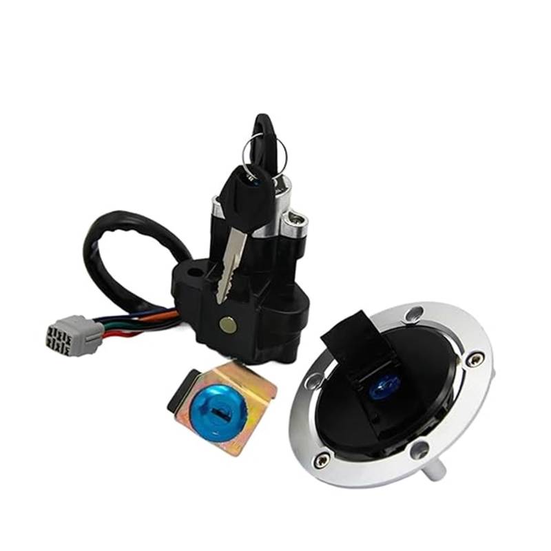 Zündlichtschalter Für Suz&uki Für GSF1250 Für Bandit 2007-2011 Für GSF1250S Für Bandit S 2007-2011 Motorrad-Zündschalter-Sitz-Tankdeckel-Kit von RINKTEEA