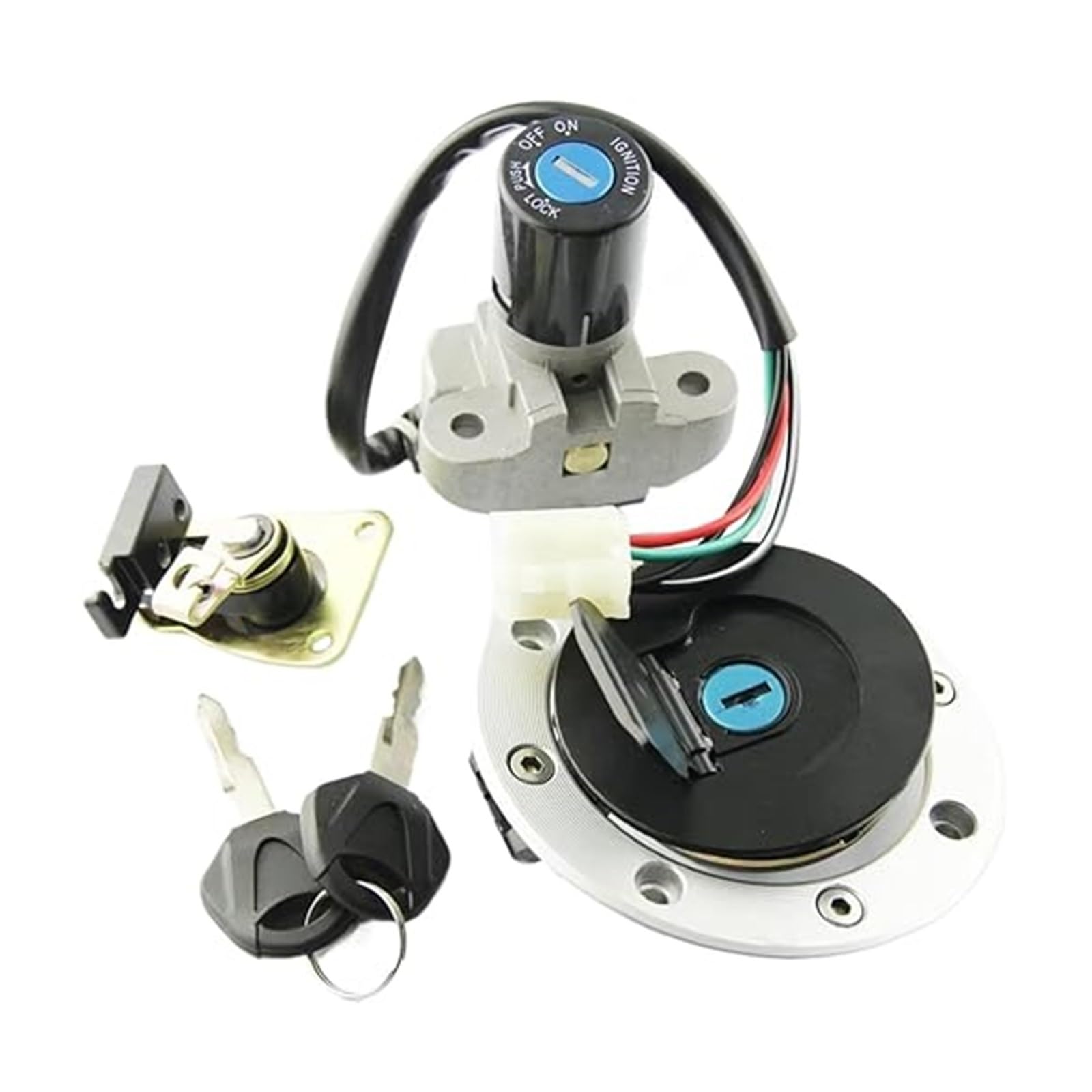 Zündlichtschalter Für Suz&uki Für GSF250 Für Bandit 250 1997-2000 Für GSX400 Für Impulse 1994-1999 Motorrad-Zündschalter Tankdeckel Sitzschloss Zündlichtschalter Für Suz&uki Für GSF250 Für Bandit 250 1997-2000 Für GSX400 Für Impulse 1994-1999 Motorrad-Zündschalter Tankdeckel Sitzschloss von RINKTEEA