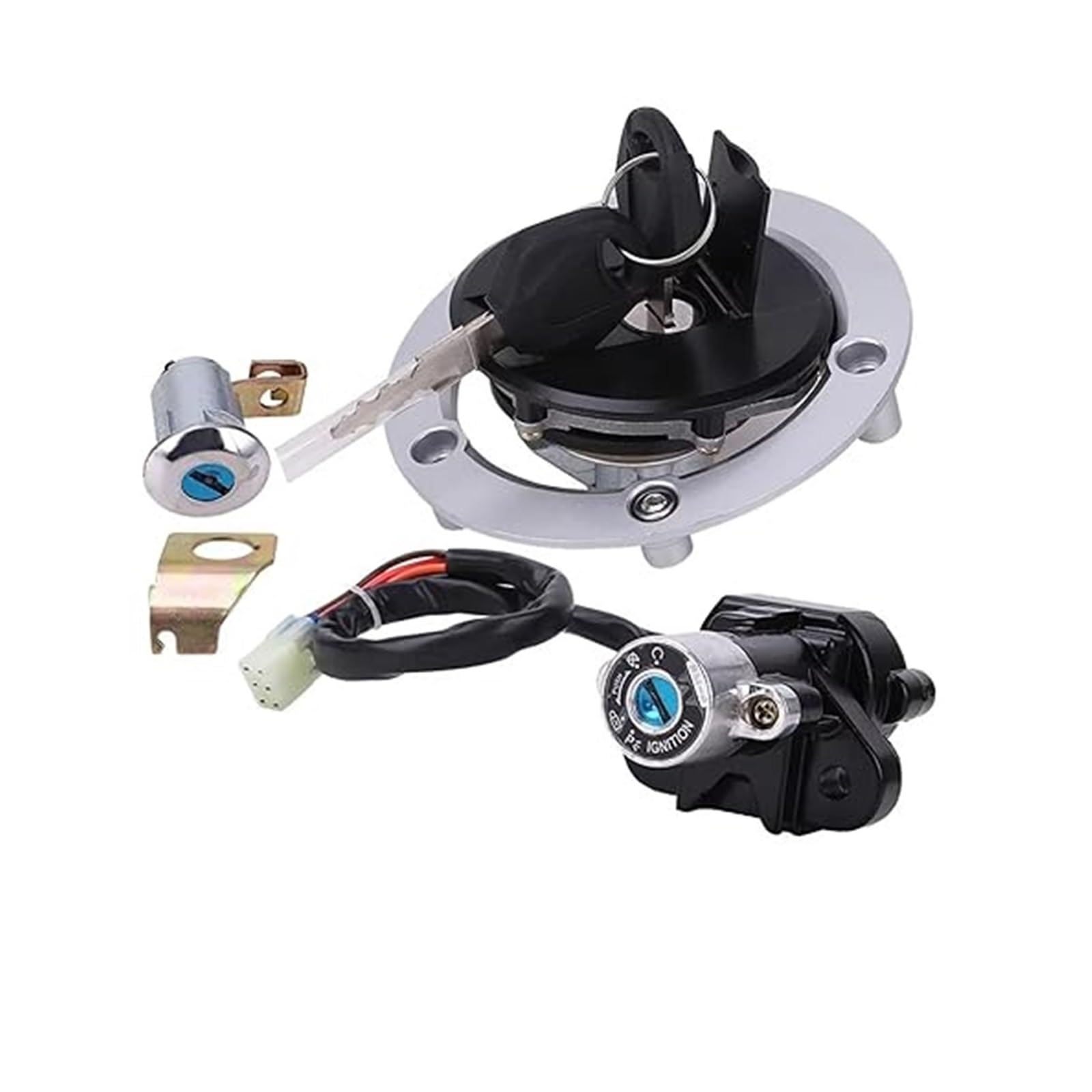 Zündlichtschalter Für Suz&uki Für GSX600 Für R600 Für 750 Für R1000 2006-2018 Motorrad-Zündschalter Und Tankdeckel-Schlossschlüssel-Set Zündlichtschalter Für Suz&uki Für GSX600 Für R600 Für 750 Für R1000 2006-2018 Motorrad-Zündschalter Und Tankdeckel-Schlossschlüssel-Set von RINKTEEA