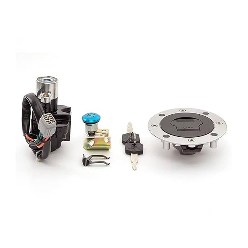 Zündlichtschalter Für Suz&uki Für GSX600F Für GSX750F 1998-2006 6 Drähte Zündschloss Sperren Tankdeckel Abdeckung Set Schlüssel von RINKTEEA