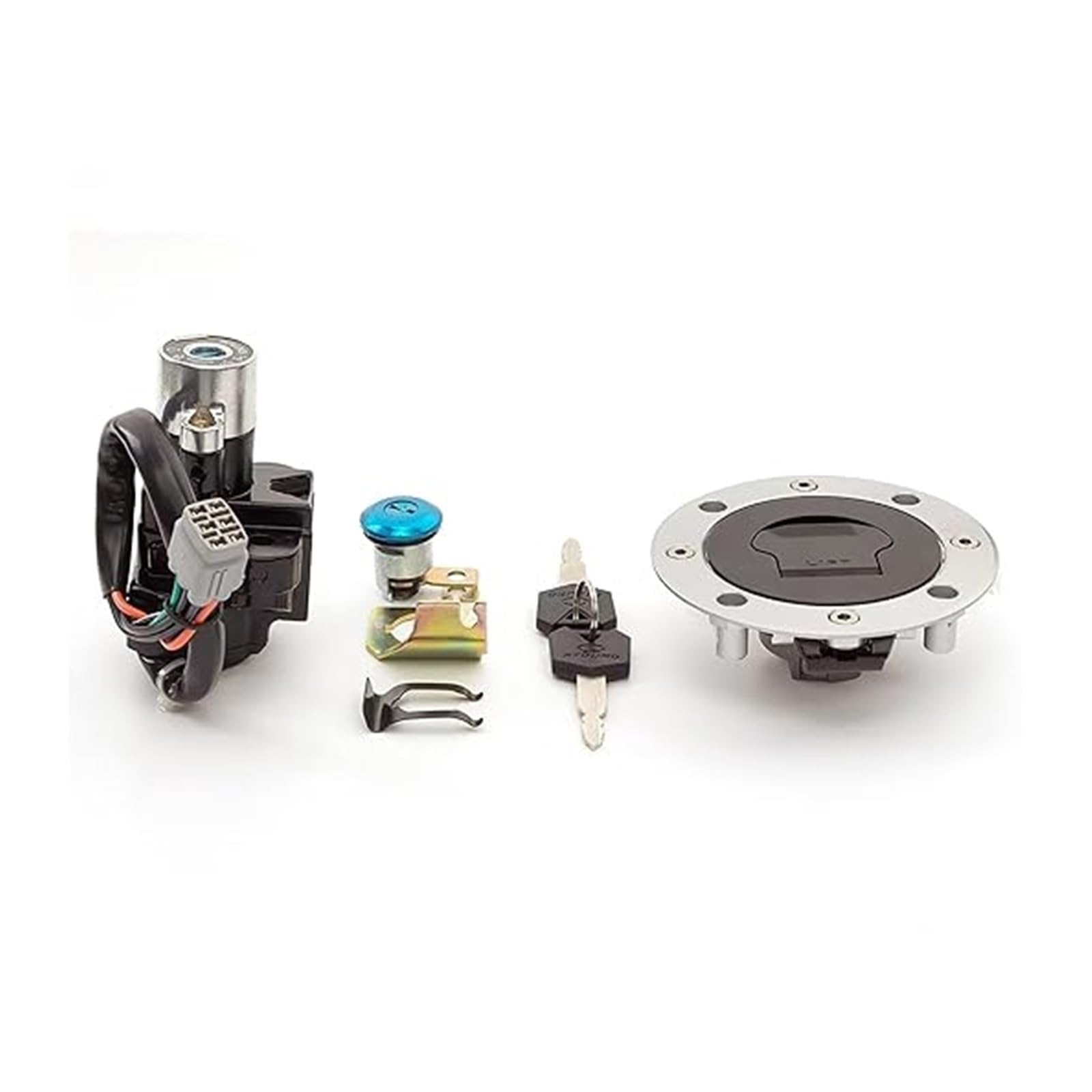 Zündlichtschalter Für Suz&uki Für GSX600F Für GSX750F 1998-2006 6 Drähte Zündschloss Sperren Tankdeckel Abdeckung Set Schlüssel Zündlichtschalter Für Suz&uki Für GSX600F Für GSX750F 1998-2006 6 Drähte Zündschloss Sperren Tankdeckel Abdeckung Set Schlüssel von RINKTEEA