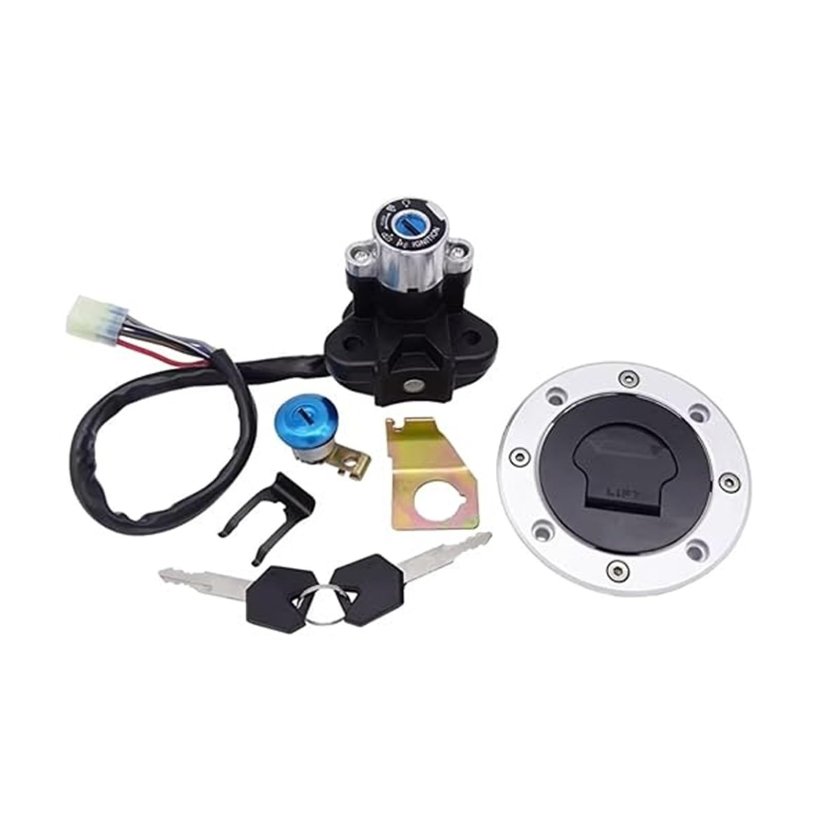 Zündlichtschalter Für Suz&uki Für SFV650 2009-2015 Für SV650 2008-2012 Motorrad-Lockset Zündschalter Tankdeckel Abdeckung Schloss Schlüsselsatz Zündlichtschalter Für Suz&uki Für SFV650 2009-2015 Für SV650 2008-2012 Motorrad-Lockset Zündschalter Tankdeckel Abdeckung Schloss Schlüsselsatz von RINKTEEA