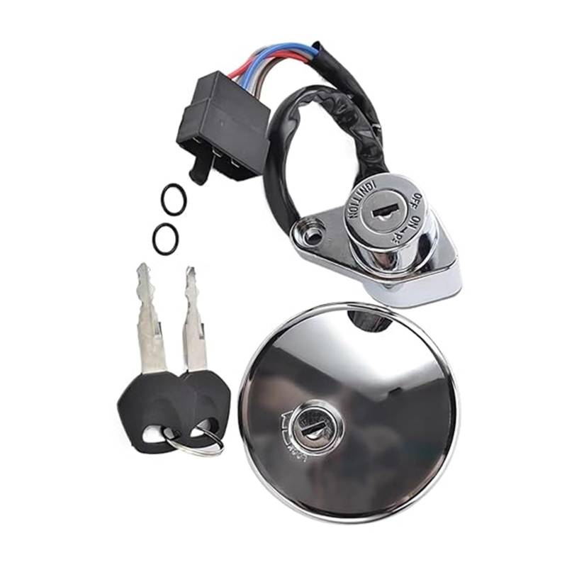 Zündlichtschalter Für VN800 800 1996-2001 Für VN800 800 Für Drifter 1999-2000 Motorrad Zündschloss Tankdeckel Abdeckung Schloss Schlüssel von RINKTEEA