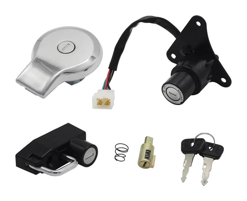Zündlichtschalter Für Virago 125 250 XV125 XV250 Für Virago XV 125 250 Motorrad Tankdeckel Zündschloss Sitzschloss Kit von RINKTEEA
