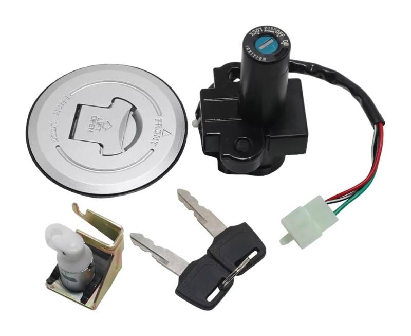 Zündlichtschalter Für X4 Für CB1300 1997 1998 1999 2000 Motorrad-Tankdeckel-Verschlusssatz Zubehör Ersatzteile von RINKTEEA
