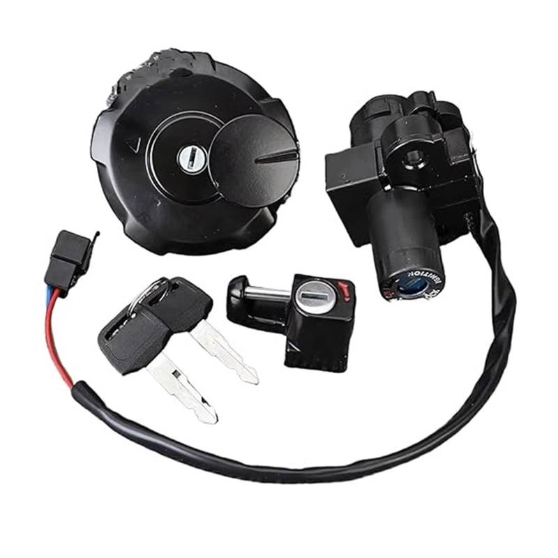 Zündlichtschalter Für XR650 Für XR650L 1993-2017 35010-MY6-680 35010-MY6-L40 Zündschloss Tankdeckel Sitzschloss Schlüsselsatz von RINKTEEA