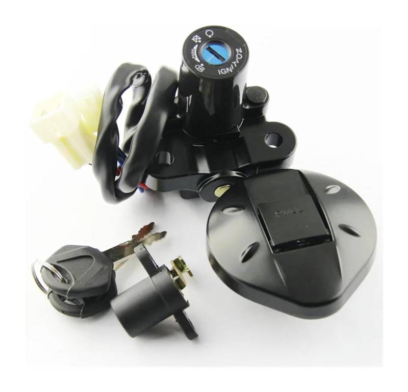Zündlichtschalter Für XT660 Für XT660R Für XT660X 2004-2011/2014 Motorrad-Zündschlüsselschalter Tankdeckel Sitzschloss-Kit von RINKTEEA