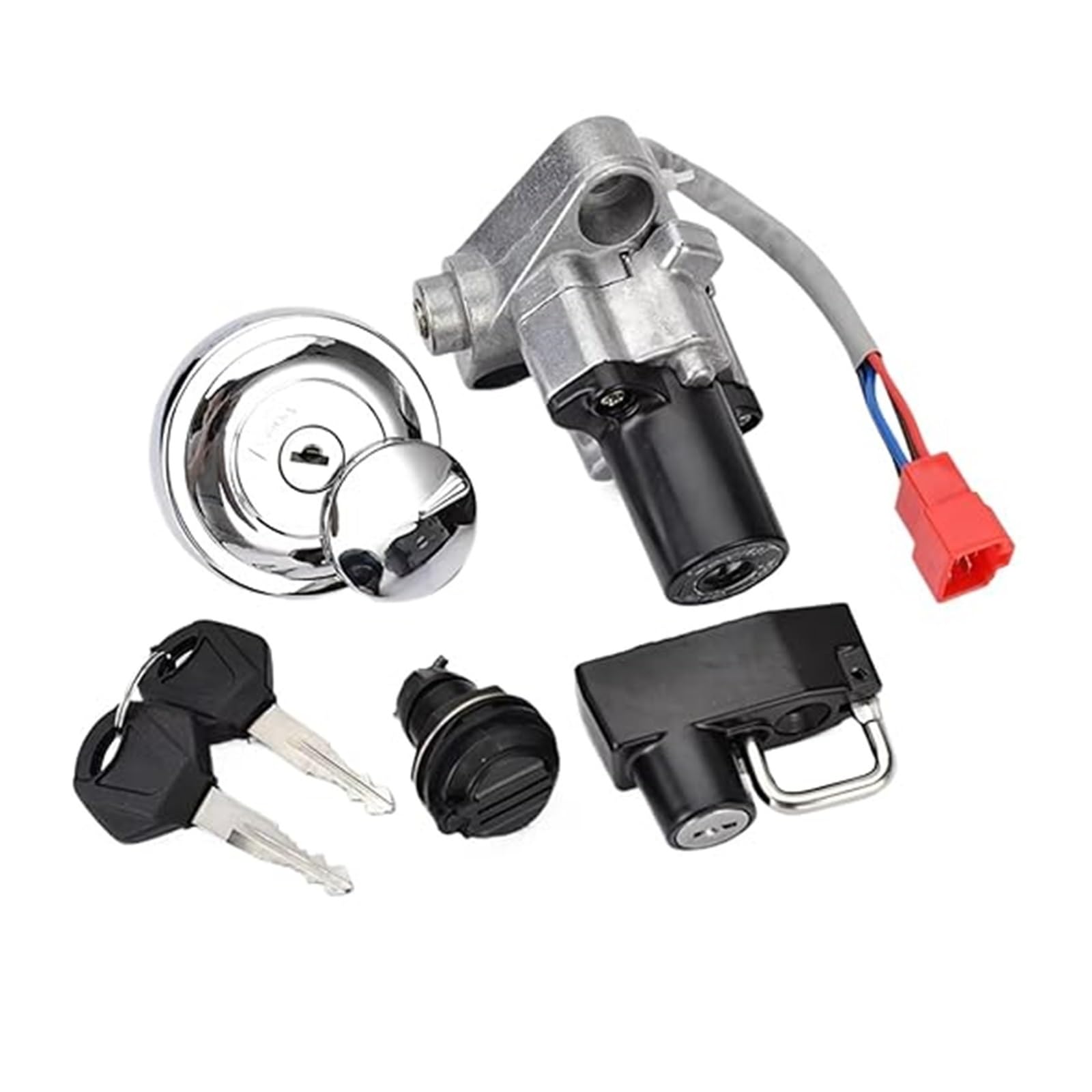Zündlichtschalter Für XVS1100 Für Drag Für Star 1999-2003/2005-2008 Zündschloss Tankdeckel Sitzschloss Schlüsselsatz Zündlichtschalter Für XVS1100 Für Drag Für Star 1999-2003/2005-2008 Zündschloss Tankdeckel Sitzschloss Schlüsselsatz von RINKTEEA