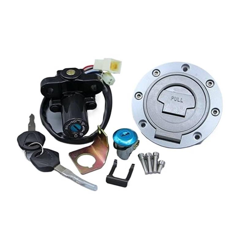 Zündlichtschalter Für YZF R1 R6 2006-2015 Motorrad Zündschloss Schloss Set Tankdeckel Schlüssel von RINKTEEA