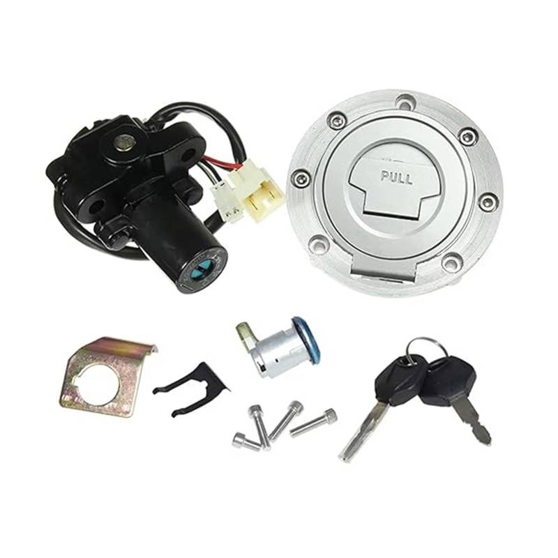 Zündlichtschalter Für YZF R1 R6 R6S FZ6 Für FJR1300 2005-2011 Motorrad Zündschloss Schloss Kraftstoff Tankdeckel Schlüssel Set von RINKTEEA