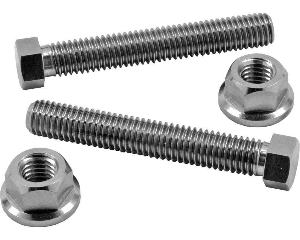 RISON-Titanium 2 Set Titanschrauben Kettenspannschrauben Radaufhängungen Achseinstellschrauben M8x1,25x53mm, Einstellschrauben Titan Sechskant Achseinstellschraube und Mutter für Motorrad Motorräder RISON-Titanium 2 Set Titanschrauben Kettenspannschrauben Radaufhängungen Achseinstellschrauben M8x1,25x53mm, Einstellschrauben Titan Sechskant Achseinstellschraube und Mutter für Motorrad Motorräder von RISON-Titanium