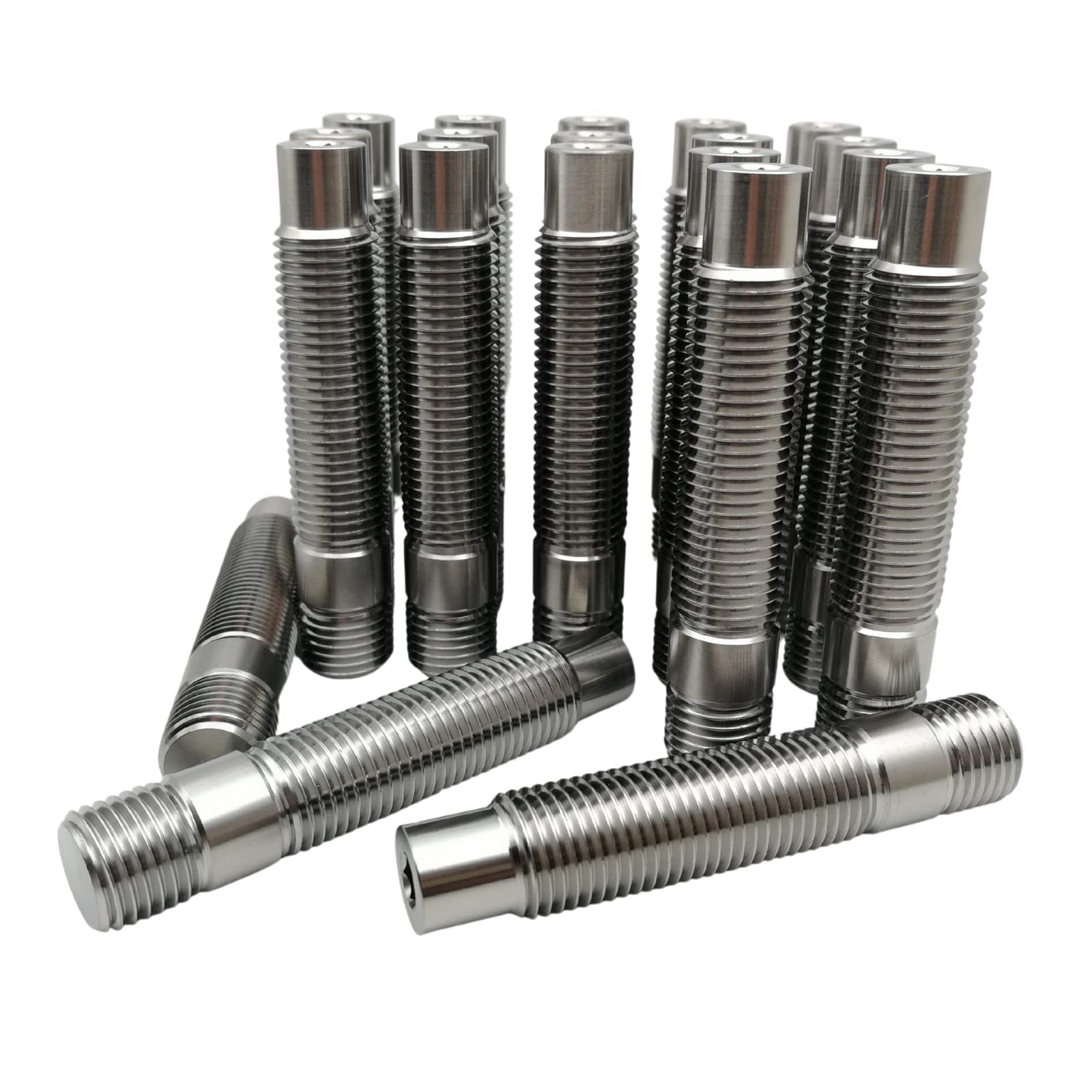 RISON-Titanium Radbolzen Titan Extended Wheel Stud Conversion M14x1.25 to M14x1.5×75mm Silber M14 Titan Bolzen Schraube Adapter Titan Radbolzen Umbausatz 20 Stück RISON-Titanium Radbolzen Titan Extended Wheel Stud Conversion M14x1.25 to M14x1.5×75mm Silber M14 Titan Bolzen Schraube Adapter Titan Radbolzen Umbausatz 20 Stück von RISON-Titanium