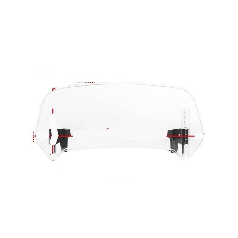 Digital Ganganzeige Motorrad Windschutzscheibe Verlängerung Einstellbare Spoiler Windabweiser Für Ho&nd&a Go-ldWing 1800 GL1800 F6C Go-ldwing GL1800 F6B von RJPSQBLUD