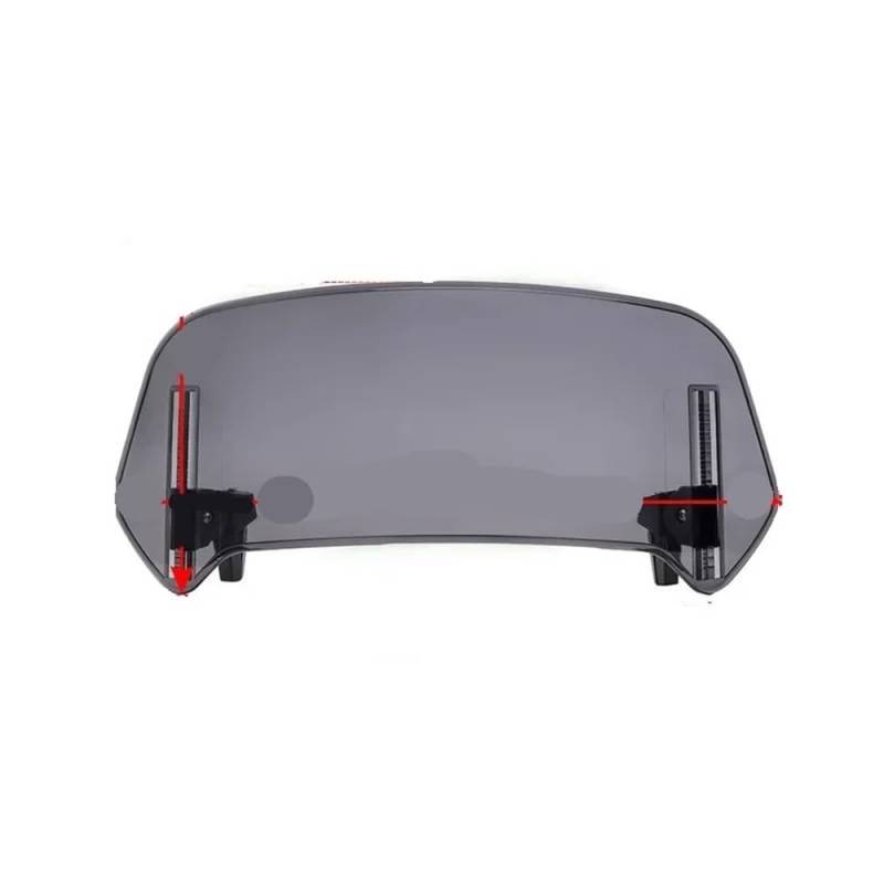 Digital Ganganzeige Motorrad Windschutzscheibe Verlängerung Einstellbare Spoiler Windabweiser Für Ho&nd&a Go-ldWing 1800 GL1800 F6C Go-ldwing GL1800 F6B von RJPSQBLUD