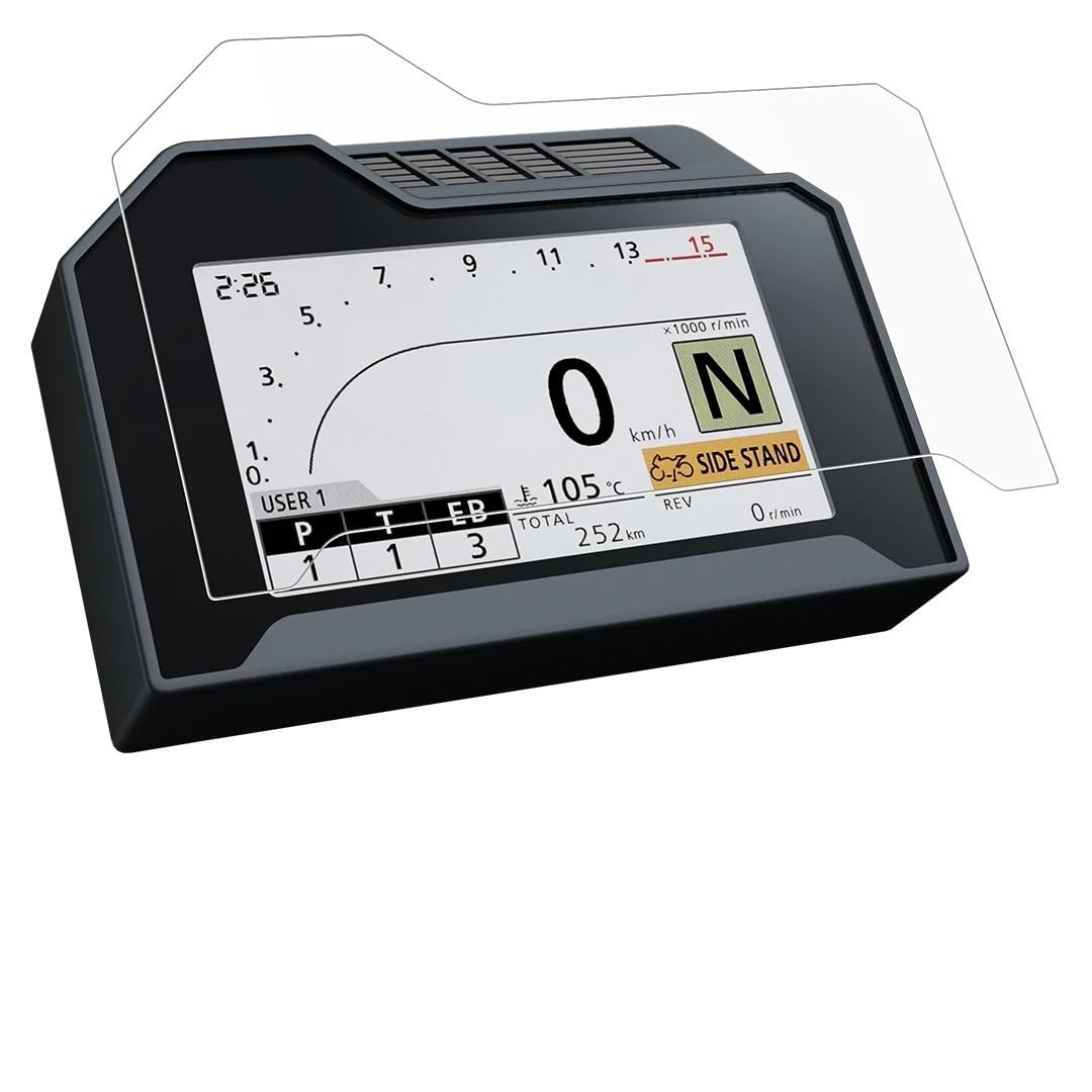 RJPSQBLUD Motorrad-Displayschutz TPU Instrument Film Teile für Ho&nda CBR1000RR Fireblade CBR 600 RR 2024, 1 Stück, Klar, Kratzfest, Blendschutz, 6,5 Zoll, Matte RJPSQBLUD Motorrad-Displayschutz TPU Instrument Film Teile für Ho&nda CBR1000RR Fireblade CBR 600 RR 2024, 1 Stück, Klar, Kratzfest, Blendschutz, 6,5 Zoll, Matte von RJPSQBLUD