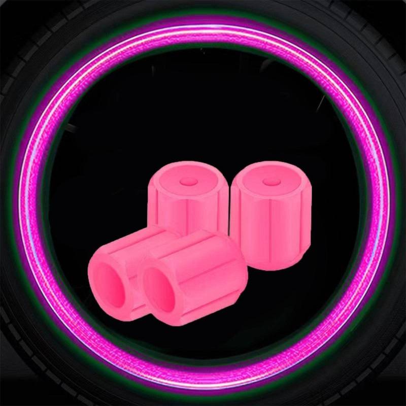 Leuchtende Reifenkappen 5 Farben Auto Motorrad Leuchtende Zubehör Styling Auto 4-16Pcs Rad Werkzeug Abdeckung Nabe F3P7 C Reifen von RJSQAQE