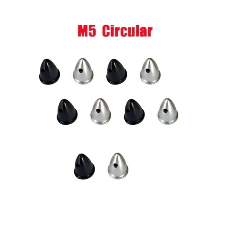 10 stücke M5 M6 Propeller Mutter Kappe Festen Adapter Kompatibel mit 2212 Emax MT1806 2204 2206 2208 Bürstenlosen Motoren Kompatible Ersatzteile 5CW 5CCW(M5 Circular) von RJXDUPHT