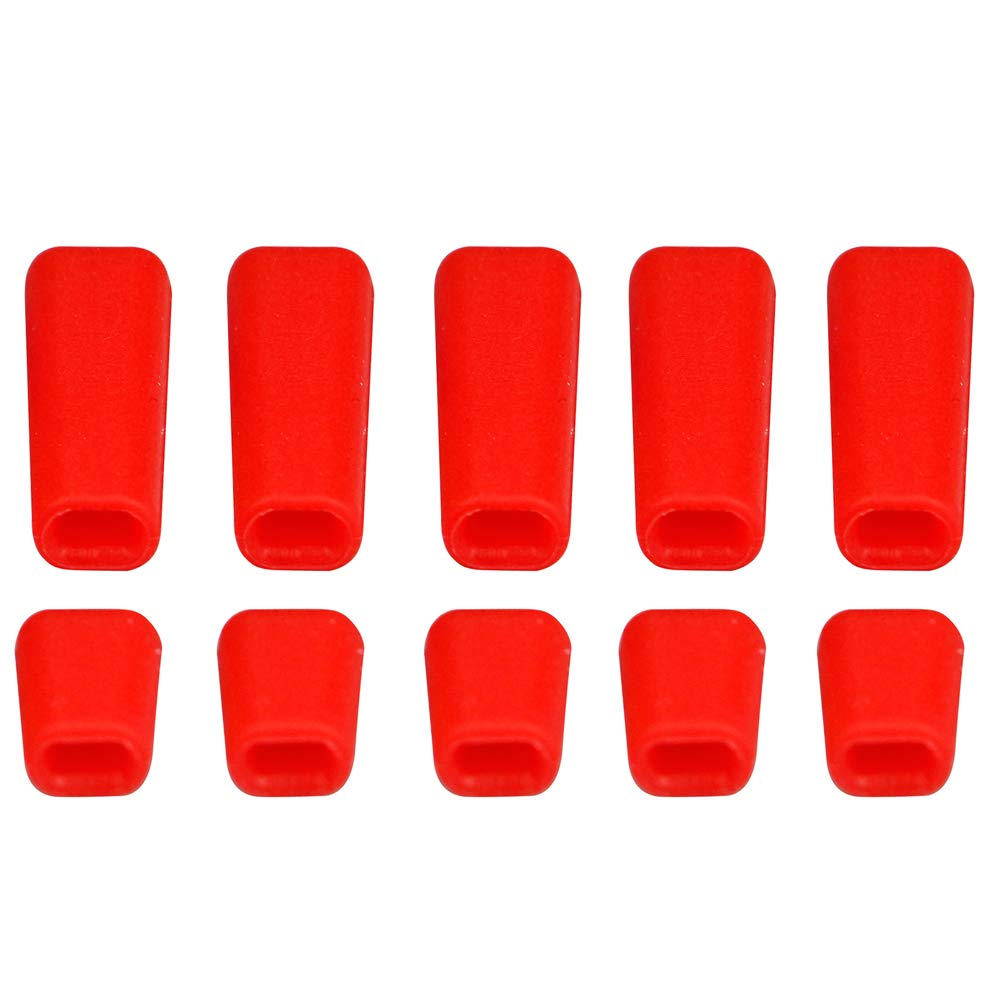 10PCS RC FPV Fernbedienung Schalter Schutz Hülse Hebel Kappe Abdeckung Gemischte Farben Kompatibel Mit Sender Schutz Jacke(RED) von RJXDUPHT