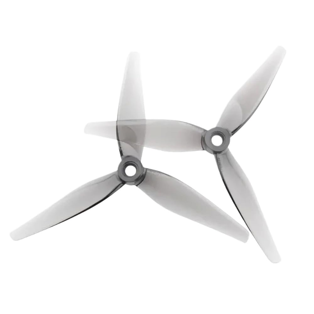 12 Stück 6 Paar 5135V2 R35 V2 6CW 6CCW 5 Zoll Propeller kompatibel mit FPV Racing RC Drohnen Quadcopter Multirotor(Light Grey) von RJXDUPHT
